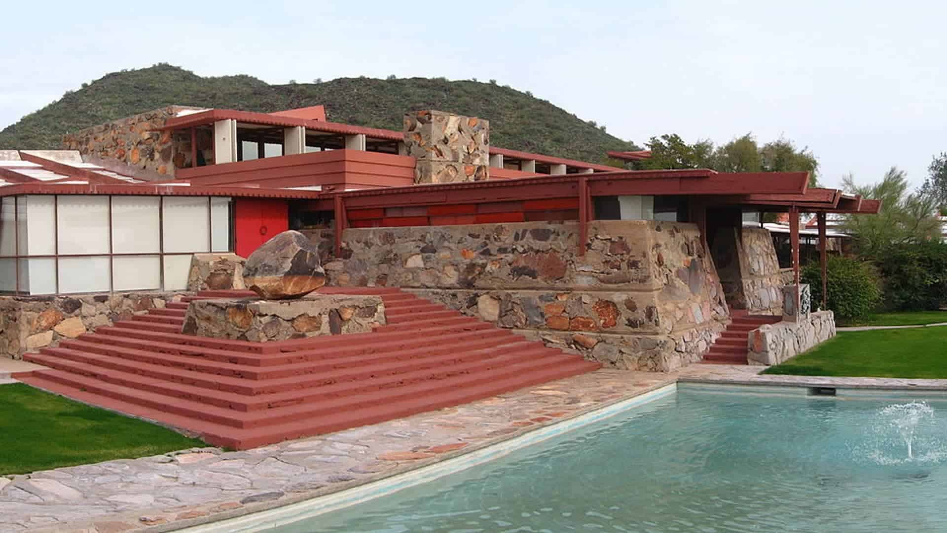 Outside of the taliesin west tours
