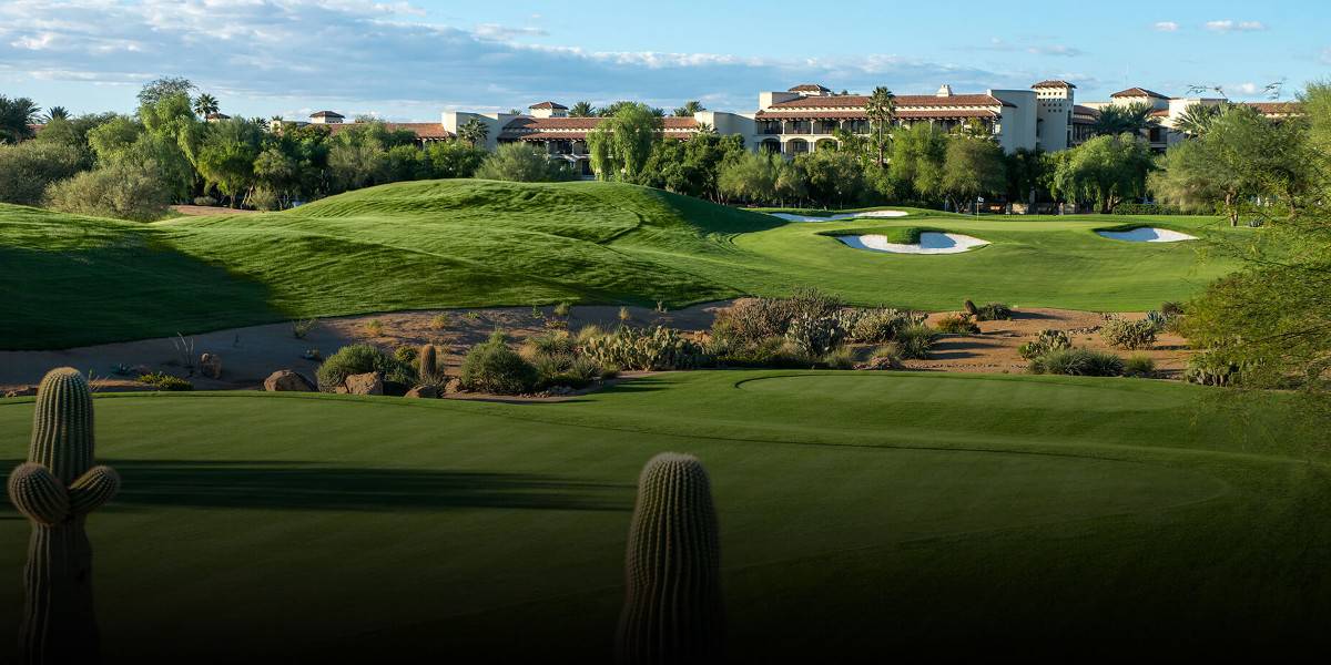 Overlooking the best golf course in Scottsdale Arizona: Hero Scottsdale hole 4 and princess view