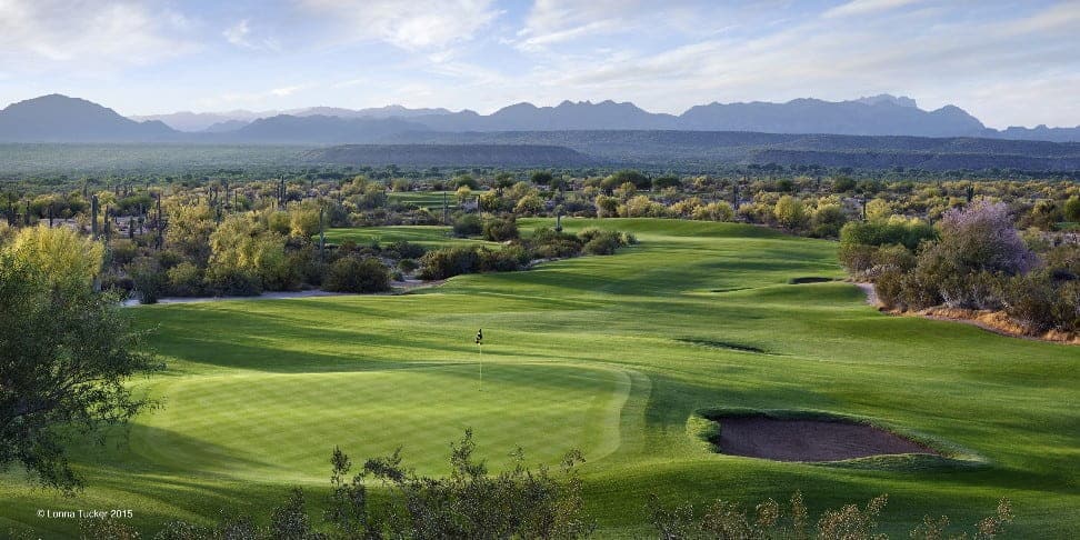 WE-KO-PA golf club photograph overlooking Saguaro hole 14.