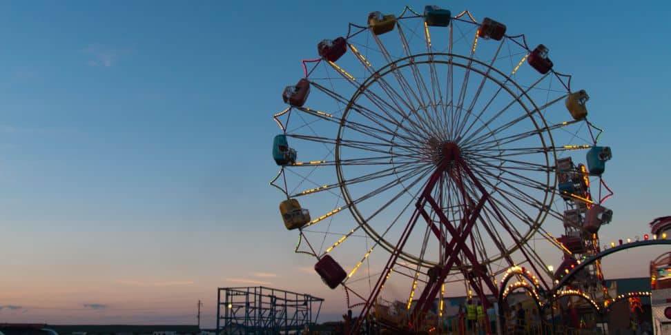 Ferris wheel at a state fair