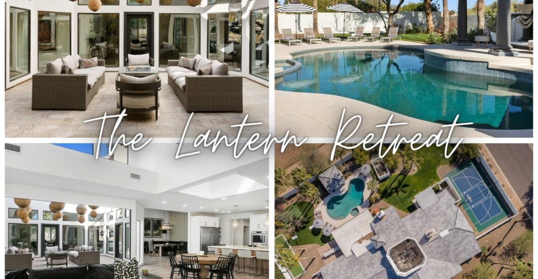 An aerial view of a vacation rental in Scottsdale, Arizona.